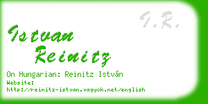 istvan reinitz business card