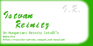 istvan reinitz business card